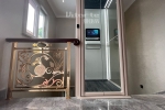 Installation of homelift in the middle of a staircase in Chongqing